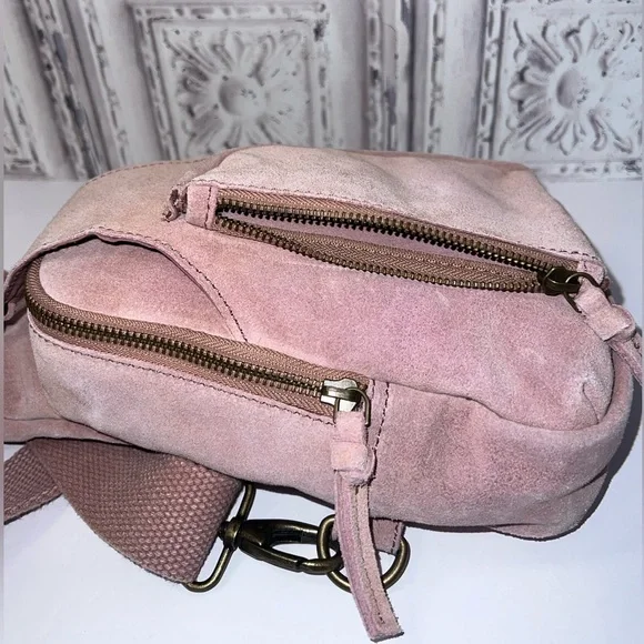 Free people Hudson sling bag dusty mauve pink new without tags never used - Picture 9 of 15